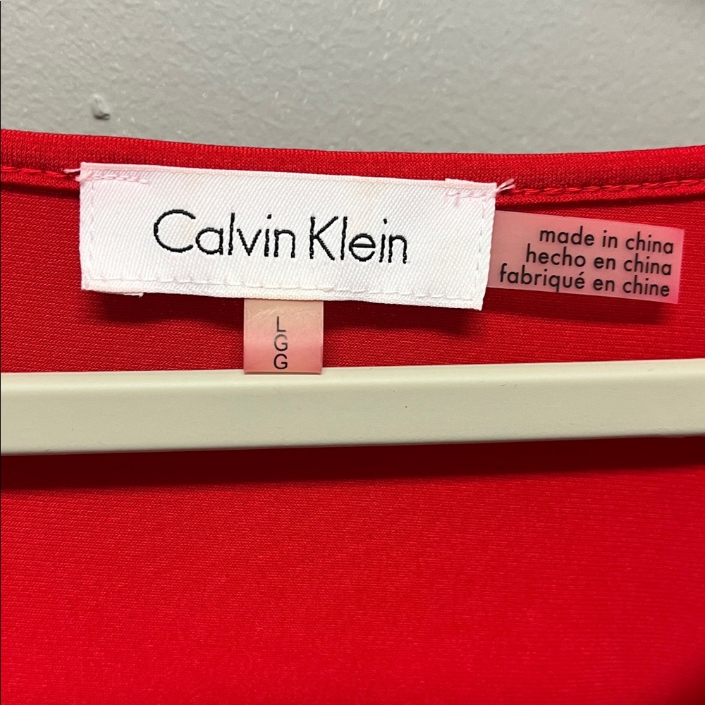 Calvin Klein Shirred Loose Neck Blouse - Picture 4 of 6